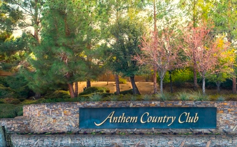 Anthem Country Club Sign Henderson Nv